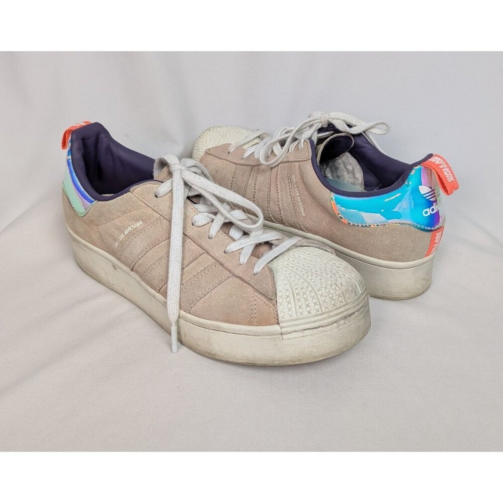 ADIDAS Girls Are Awesome × Wmns Superstar Bold 'Icey Pink" Sneakers Women Sz 10